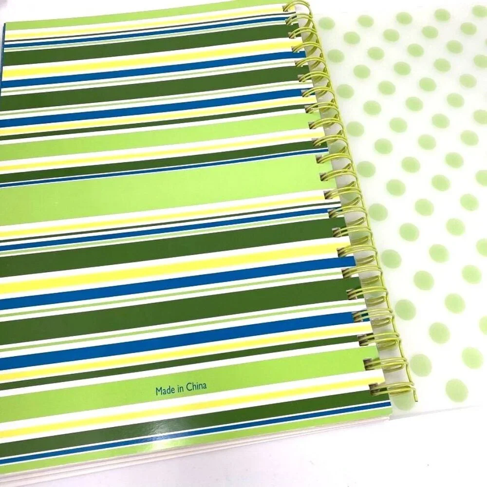 Target Spiral Lined Notebook Polka Dot Design Color Code Margins School
